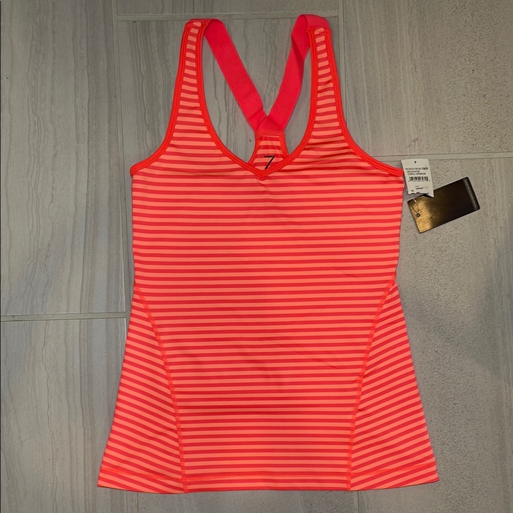 Z by Zella Racerback Tank Top – Women’s Medium – Coral/Crimson – NWT